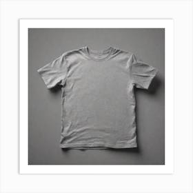 Grey T - Shirt 2 Art Print