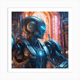 Robot 4 Art Print