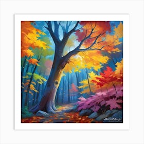 Autumn In The Woods Art Print