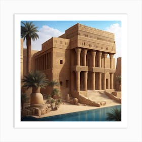 Egyptian Temple Art Print