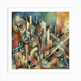 Abstract Cityscape 4 Art Print