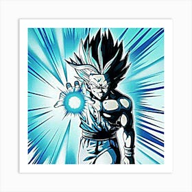 Goku anime art Art Print