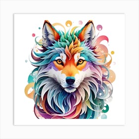 the wolf Art Print