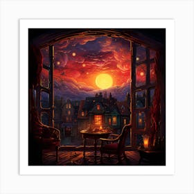 Night In The City 1 Art Print