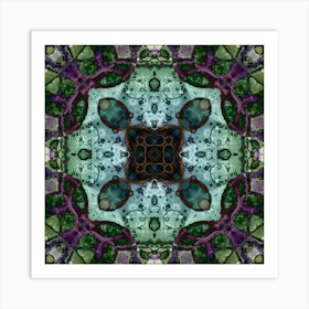 Pattern Of Purple Bubbles 1 Art Print