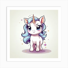 Cute Unicorn 73 Art Print