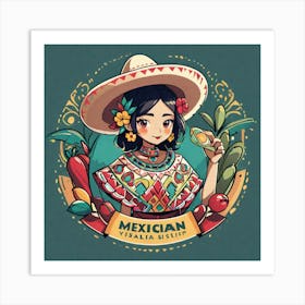Mexican Girl 76 Art Print