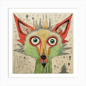 Abstract Fox 3 Art Print