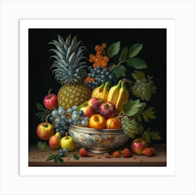 A collection of different delicious fruits 21 Art Print