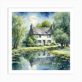 Country house scene 4 Art Print