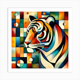 Abstract Tiger 2 Art Print