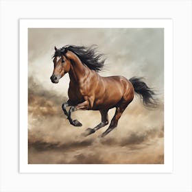 Horse Galloping 2 Art Print