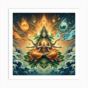 Goddess Of Fire Art Print