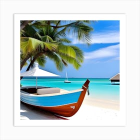 Boat On The Beach 3 Art Print