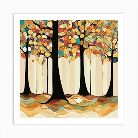 Autumn Trees 2 Art Print