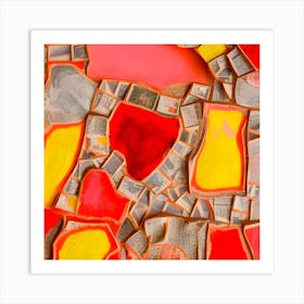 Mosaic Shapes Art Print