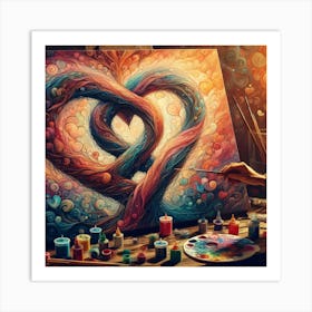 Heart Painting Art Print