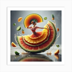 Fruit dancing 5 Art Print