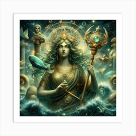 Goddess Of The Sea Art Print