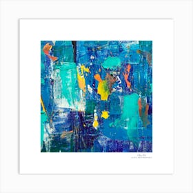 Contemporary art, modern art, mixing colors together, hope, renewal, strength, activity, vitality. American style.75 Art Print