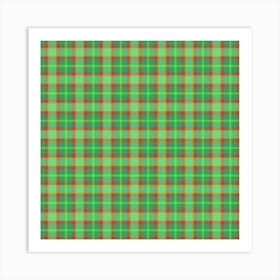 Plaid Fabric 93 Art Print