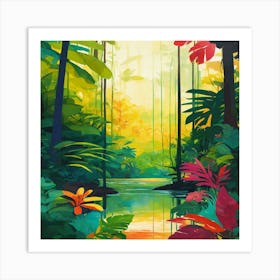 Tropical Jungle Art Print