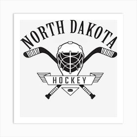 Classic North Dakota Hockey Art Print