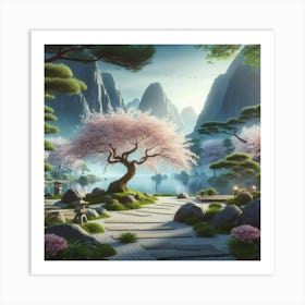 Asian Landscape Art Print