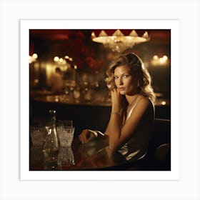 Campaign Gisele model Art Print