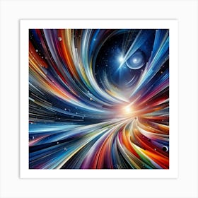 Abstract Space Painting Art Print