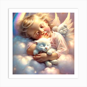 Angel Sleeping Art Print