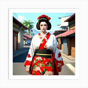 Geisha 2 Art Print