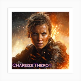 Charlize Theron Art Print