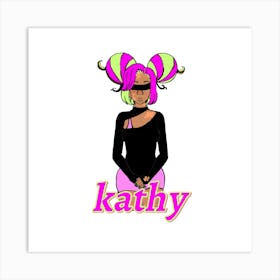 Kathy v3 Art Print