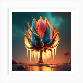 Lotus Flower Art Print