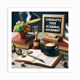 Congratulations Your Academic Assignment Art Print