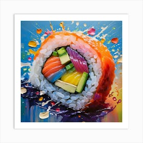 Colorful Sushi Art Print