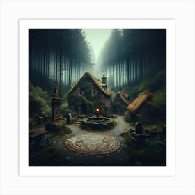 House In The Woods Art Print