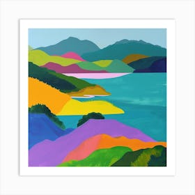 Abstract Travel Collection Virgin Islands Us 3 Art Print