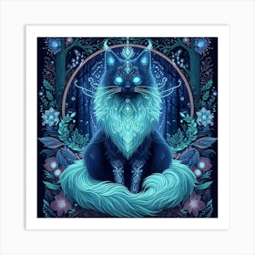 A mystical cat 2 Art Print