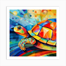 Colorful Turtle 1 Art Print