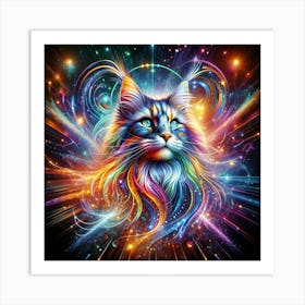 Maine Coon Spirit Art Print