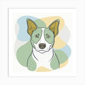 Illustration of a dog Art Print