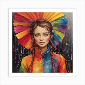 Rainbow Girl 1 Art Print