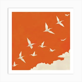 Birds In Flight 5 Art Print