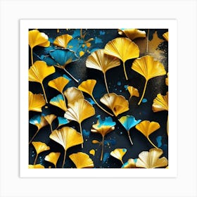 Ginkgo Leaves 18 Art Print