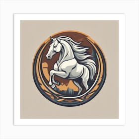 Horse Logo 1 Art Print