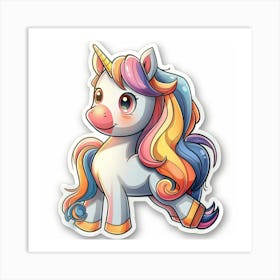 Unicorn Sticker 120 Art Print