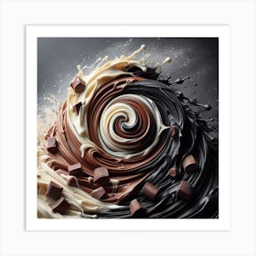 Chocolate Typhoon Art Print