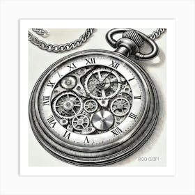 Pocket Watch Art Print